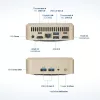 Mini PC FutureNUC Lux NUC 13i5HL – Intel Core i5-13420H, 16 GB DDR4, 512 GB SSD, Intel Iris Xe, Windows 11 Pro, kuldne