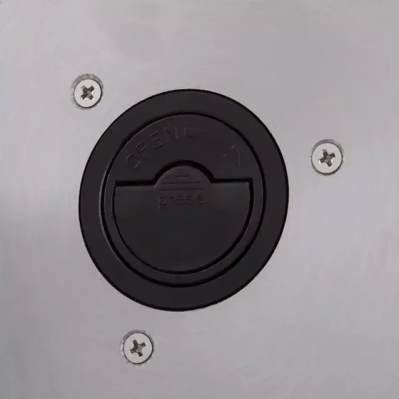 Elektriline toidulõikur HEINRICH'S HMA 8704 — kompaktne metallkorpus, 200 W, 1–15 mm viilupaksus, Ø roostevabast terasest tera