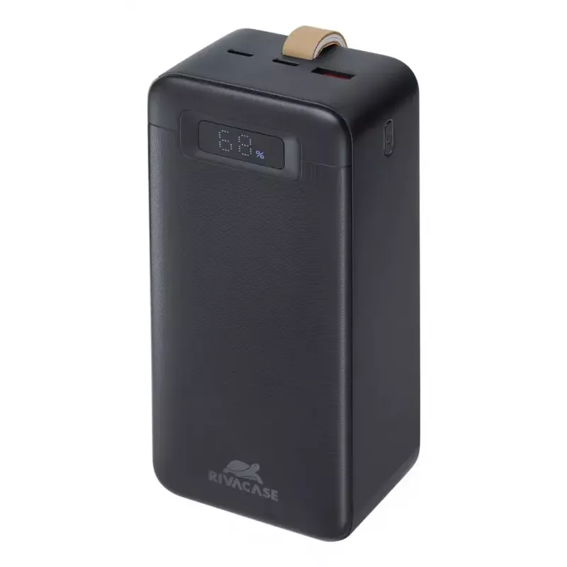 Akupank Rivacase VA1084 Liitiumpolümeer 40000 mAh, Quick Charge 3.0, 2× USB-C + 1× USB-A, Must