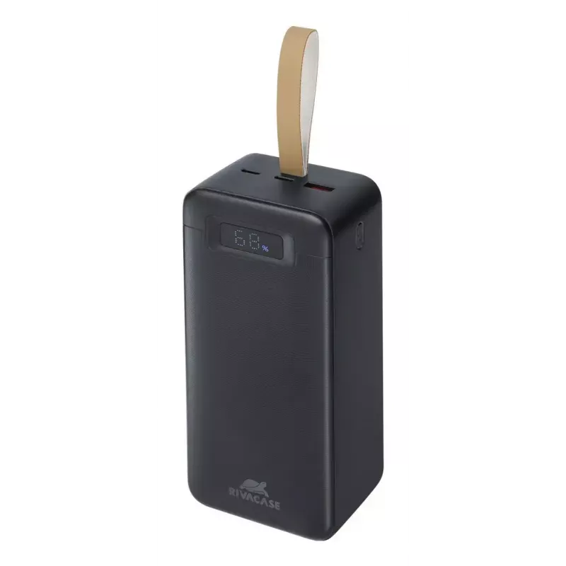Akupank Rivacase VA1084 Liitiumpolümeer 40000 mAh, Quick Charge 3.0, 2× USB-C + 1× USB-A, Must