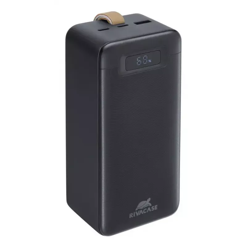 Akupank Rivacase VA1084 Liitiumpolümeer 40000 mAh, Quick Charge 3.0, 2× USB-C + 1× USB-A, Must
