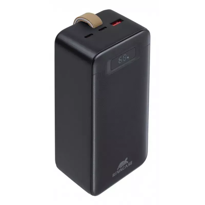 Akupank Rivacase VA1084 Liitiumpolümeer 40000 mAh, Quick Charge 3.0, 2× USB-C + 1× USB-A, Must