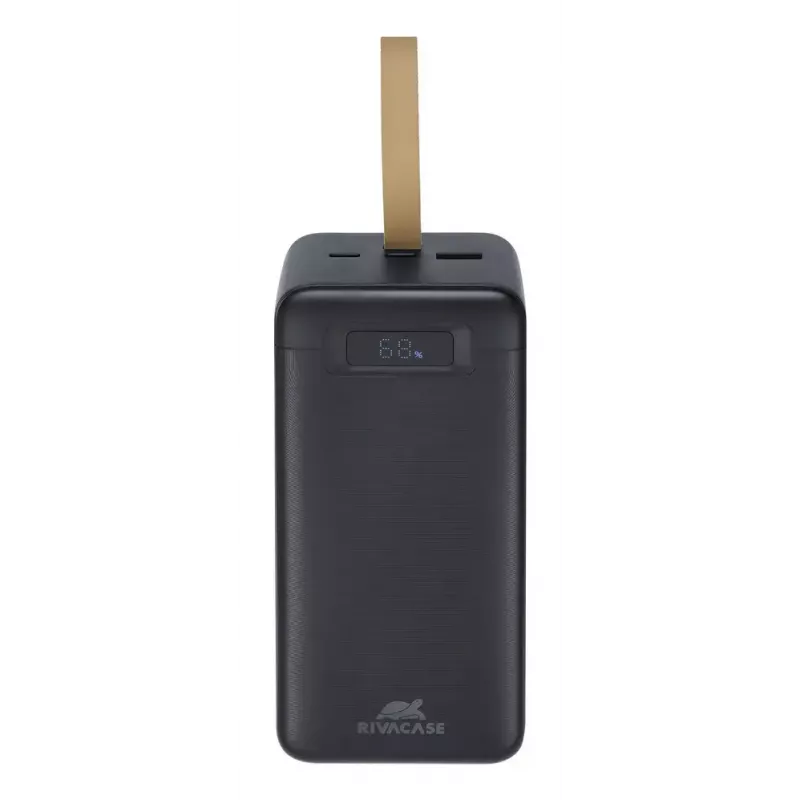 Akupank Rivacase VA1084 Liitiumpolümeer 40000 mAh, Quick Charge 3.0, 2× USB-C + 1× USB-A, Must