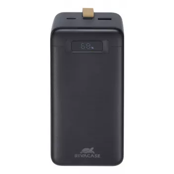 Akupank Rivacase VA1084 Liitiumpolümeer 40000 mAh, Quick Charge 3.0, 2× USB-C + 1× USB-A, Must