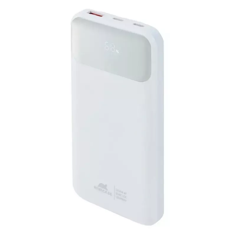 Kaasaskantav akupank Rivacase VA2211WH — 10000 mAh, PD 3.0, QC 3.0, 1x USB-A + 2x USB-C, 22,5 W väljund