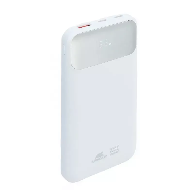 Kaasaskantav akupank Rivacase VA2211WH — 10000 mAh, PD 3.0, QC 3.0, 1x USB-A + 2x USB-C, 22,5 W väljund