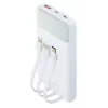 Kaasaskantav akupank Rivacase VA2211WH — 10000 mAh, PD 3.0, QC 3.0, 1x USB-A + 2x USB-C, 22,5 W väljund