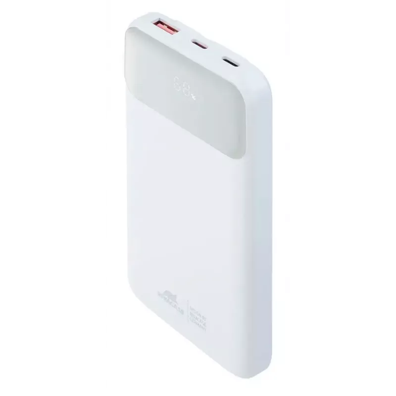 Kaasaskantav akupank Rivacase VA2211WH — 10000 mAh, PD 3.0, QC 3.0, 1x USB-A + 2x USB-C, 22,5 W väljund