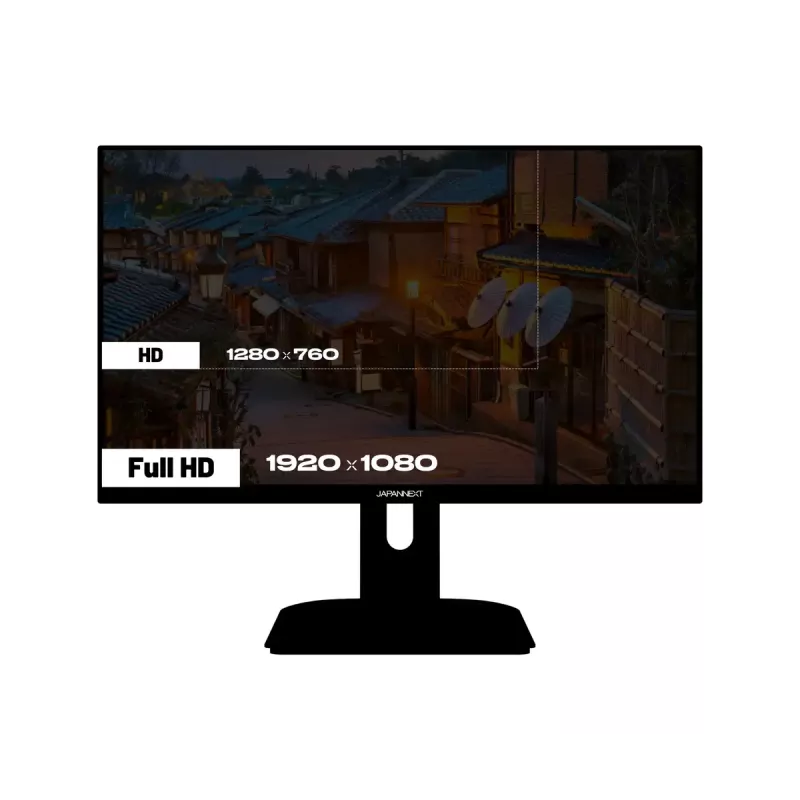 JAPANNEXT JN-I238FHD200F arvutimonitor 60,5 cm (23,8 tolli) 1920 x 1080 pikslit Full HD LCD Must