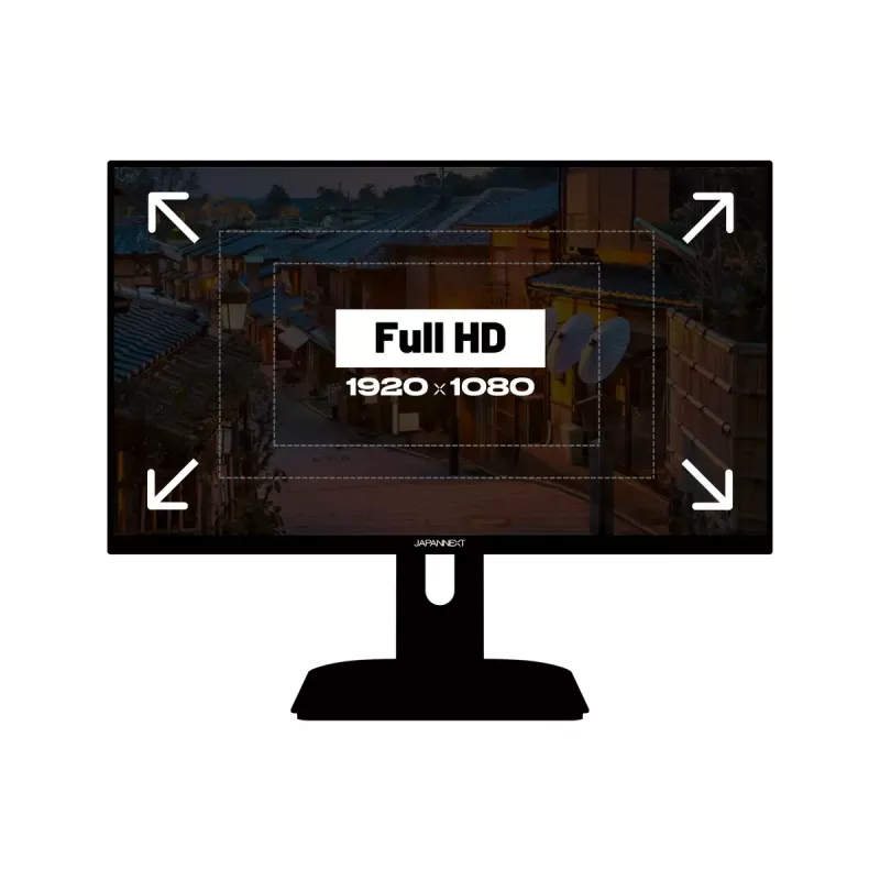 JAPANNEXT JN-I238FHD200F arvutimonitor 60,5 cm (23,8 tolli) 1920 x 1080 pikslit Full HD LCD Must