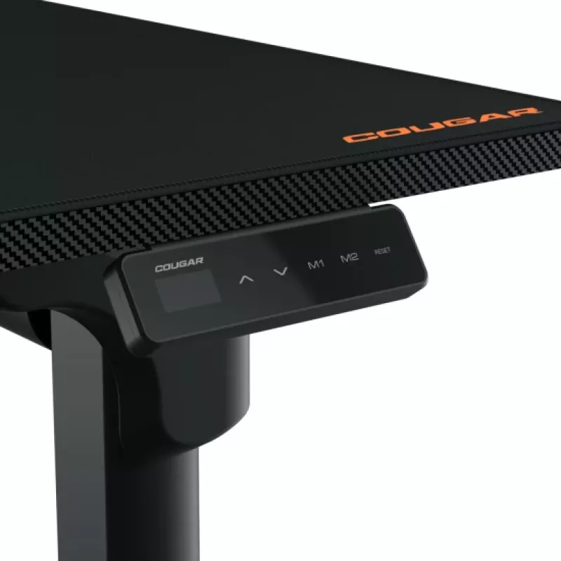 Mängulaud COUGAR E-GRAV 160 Must Ristkülikukujuline Süsinikkiud 160x75 cm