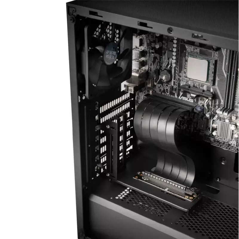 Vertikaalne GPU hoidik Akasa RISER Must PRO