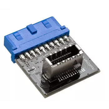 Kaablite soovahetaja Akasa AK-CBUB51-BK USB 3.0 19-pin pesa USB 3.1 A sinine