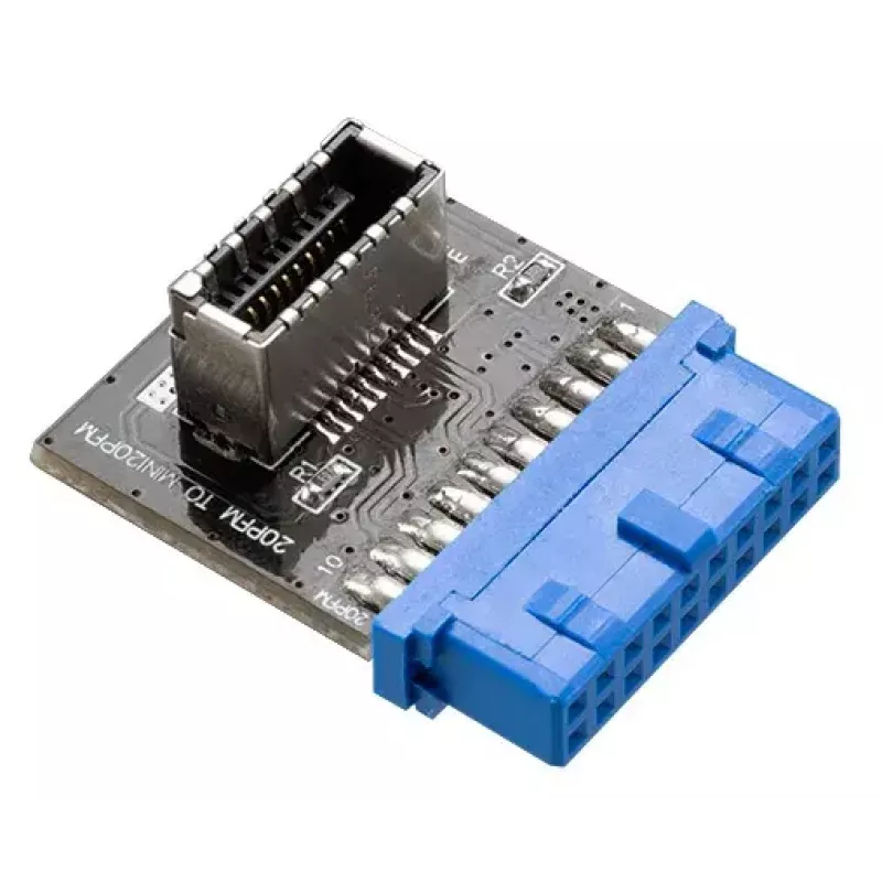 Kaablite soovahetaja Akasa AK-CBUB51-BK USB 3.0 19-pin pesa USB 3.1 A sinine