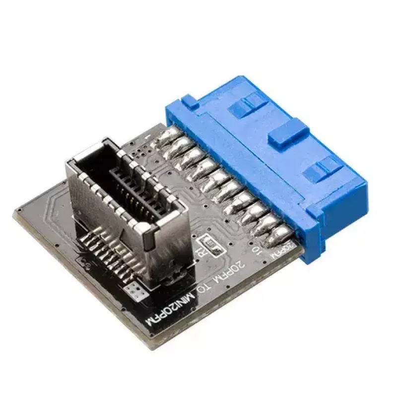 Kaablite soovahetaja Akasa AK-CBUB51-BK USB 3.0 19-pin pesa USB 3.1 A sinine