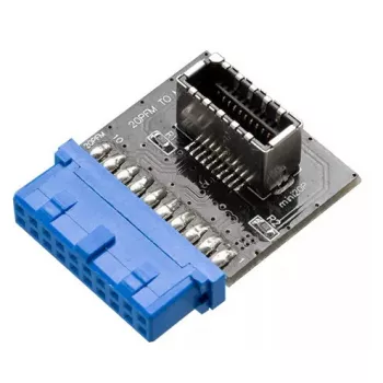 Kaablite soovahetaja Akasa AK-CBUB51-BK USB 3.0 19-pin pesa USB 3.1 A sinine