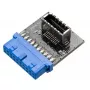Kaablite soovahetaja Akasa AK-CBUB51-BK USB 3.0 19-pin pesa USB 3.1 A sinine