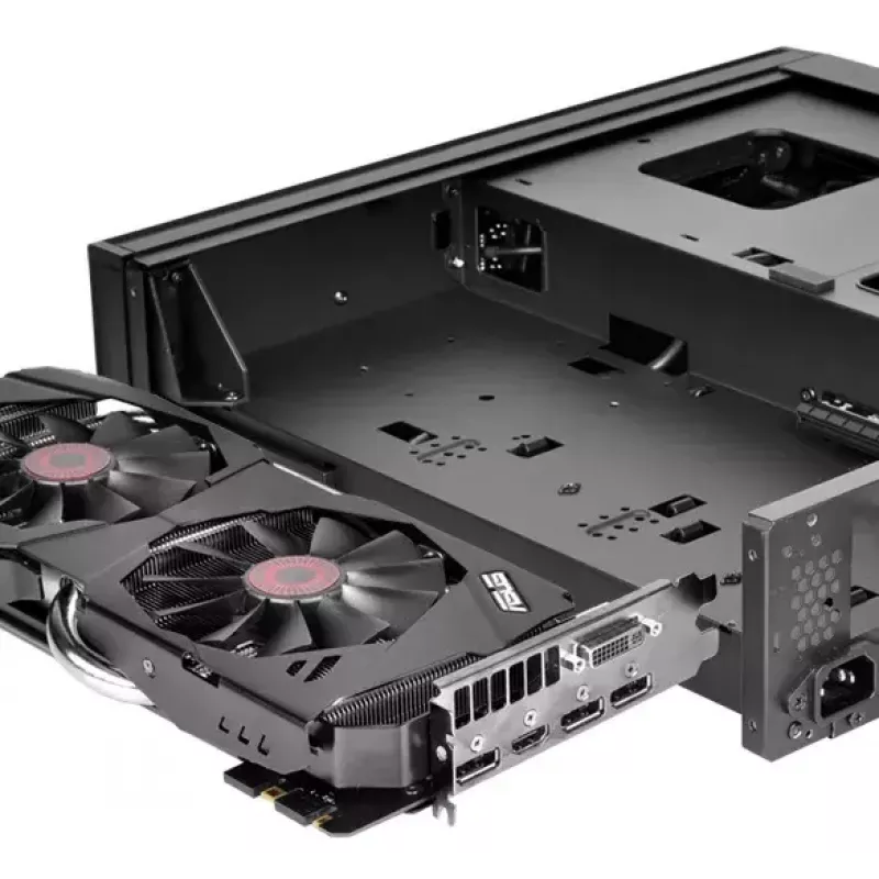 PC-korpus Silverstone RVZ02 väikevormitegur must, hõbedane