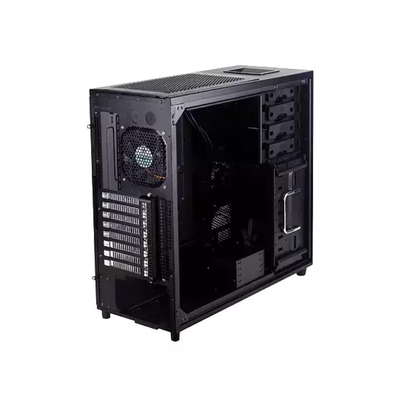 PC-korpus Silverstone TJ04-E Midi Tower Must, Hõbedane