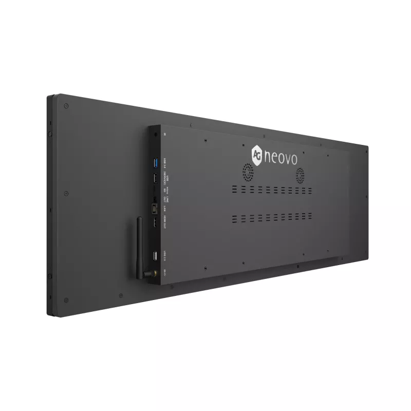 AG Neovo PB3701A Signage Display Panorama design 94 cm (37 inch) LED Wi-Fi 700 cd/m² Must Sisseehitatud protsessor Android 11 24/7