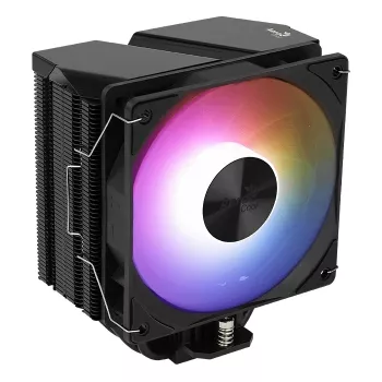 Õhkjahuti AEROCOOL Rime 4 120 mm hüdraulilise laagriga ventilaator, 4 soojustoru, TDP 230 W, must