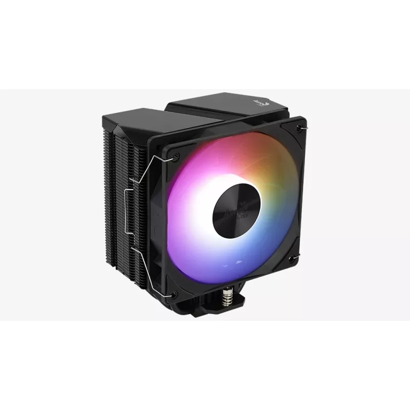 Õhkjahuti AEROCOOL Rime 4 120 mm hüdraulilise laagriga ventilaator, 4 soojustoru, TDP 230 W, must