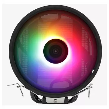 Õhkjahuti AEROCOOL Rave 3 FRGB 120 mm Must Valge — 4 soojustoru, ARGB, hüdrauliline laager, 1800 p/min