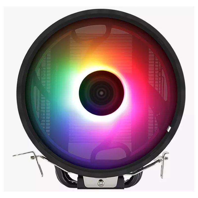 Õhkjahuti AEROCOOL Rave 3 FRGB 120 mm Must Valge — 4 soojustoru, ARGB, hüdrauliline laager, 1800 p/min