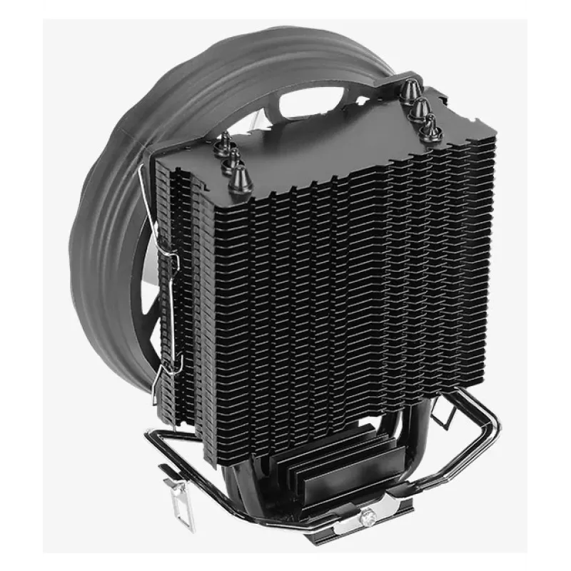 Õhkjahuti AEROCOOL Rave 3 FRGB 120 mm Must Valge — 4 soojustoru, ARGB, hüdrauliline laager, 1800 p/min
