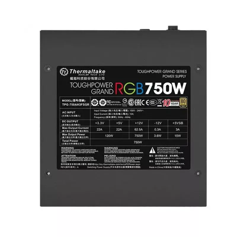 Toiteplokk Thermaltake Toughpower Grand RGB 750W