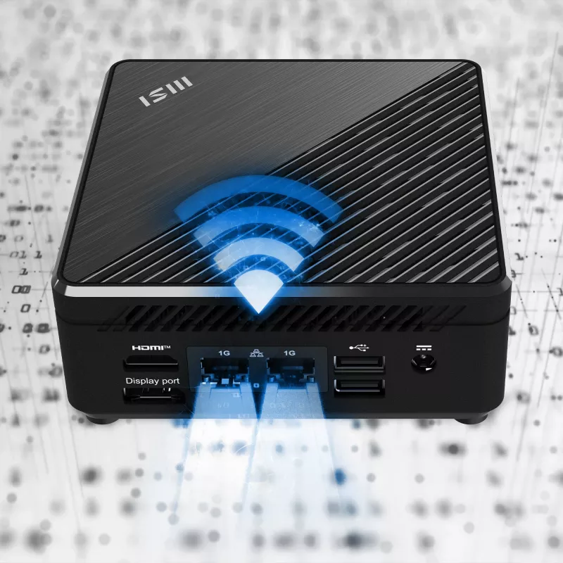 MSI Cubi N ADL-006DE Intel® N N200 4 GB DDR4-SDRAM 128 GB SSD Windows 11 Pro Mini PC Must