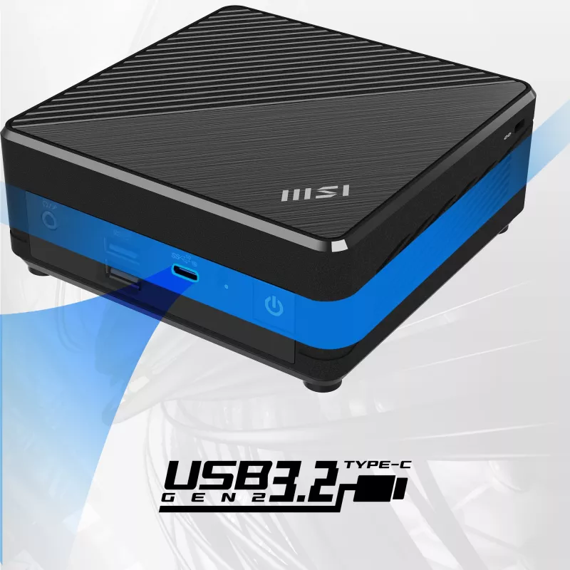 MSI Cubi N ADL-006DE Intel® N N200 4 GB DDR4-SDRAM 128 GB SSD Windows 11 Pro Mini PC Must
