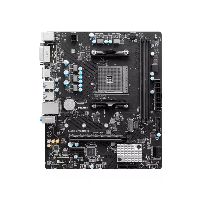 MSI B450M-A PRO MAX II emaplaat AMD B450 Socket AM4 micro ATX