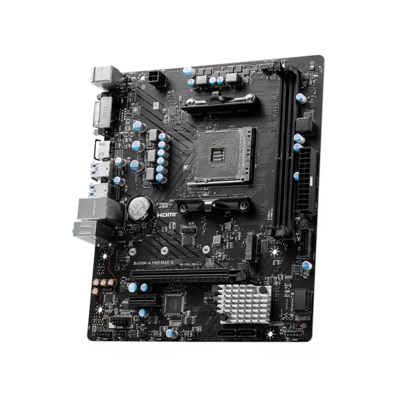 MSI B450M-A PRO MAX II emaplaat AMD B450 Socket AM4 micro ATX