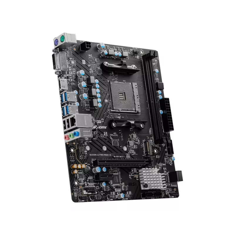 MSI B450M-A PRO MAX II emaplaat AMD B450 Socket AM4 micro ATX