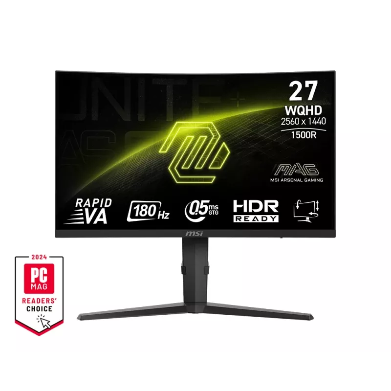 MSI MAG 275CQPFDE arvutimonitor 68,6 cm (27 tolli) 2560 x 1440 pikslit Wide Quad HD LCD must