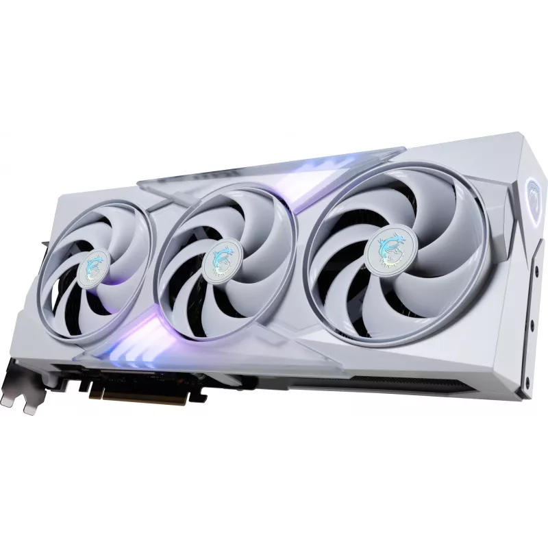 Graafikakaart MSI GeForce RTX 5080 16 GB GDDR7, PCIe 5.0, 256-bit, 3xDP 2.1a + HDMI 2.1b, 360W, 3 ventilaatorit, valge