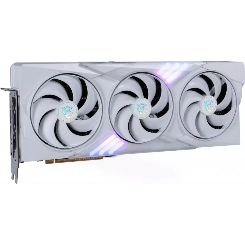 Graafikakaart MSI GeForce RTX 5080 16 GB GDDR7, PCIe 5.0, 256-bit, 3xDP 2.1a + HDMI 2.1b, 360W, 3 ventilaatorit, valge