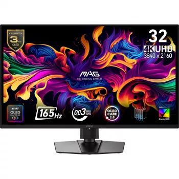 MSI MAG 322UP QD-OLED E16 arvutikuvar 80 cm (31.5 tolli) 3840 x 2160 pikslit 4K Ultra HD Must