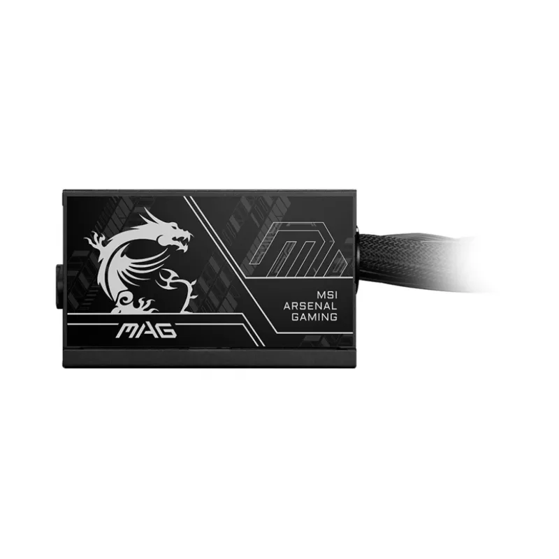 Toiteplokk MSI MAG A750BN PCIE5 II 750 W, 24‑pin ATX, mittemodulaarne, 80 PLUS Bronze, 120 mm ventilaator, must