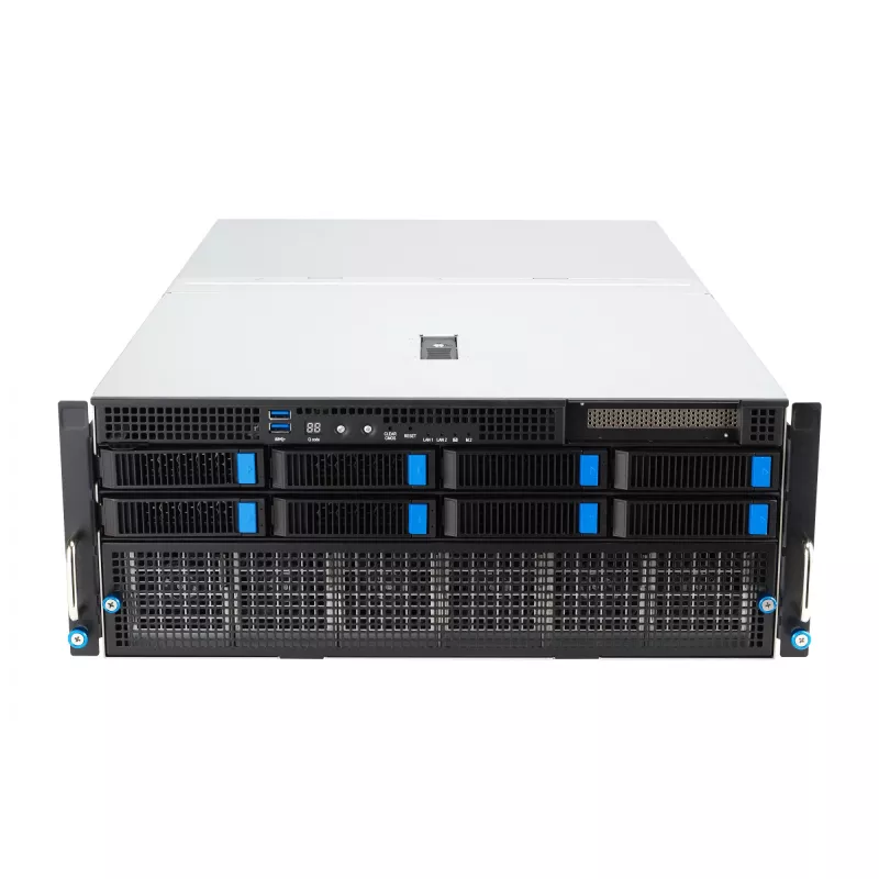 Rack server ASUS ESC8000A-E12-SKU2 (4U) — toetab 2× AMD EPYC 9004, DDR5 kuni 6 TB, 24 DIMM, 3000W PSU