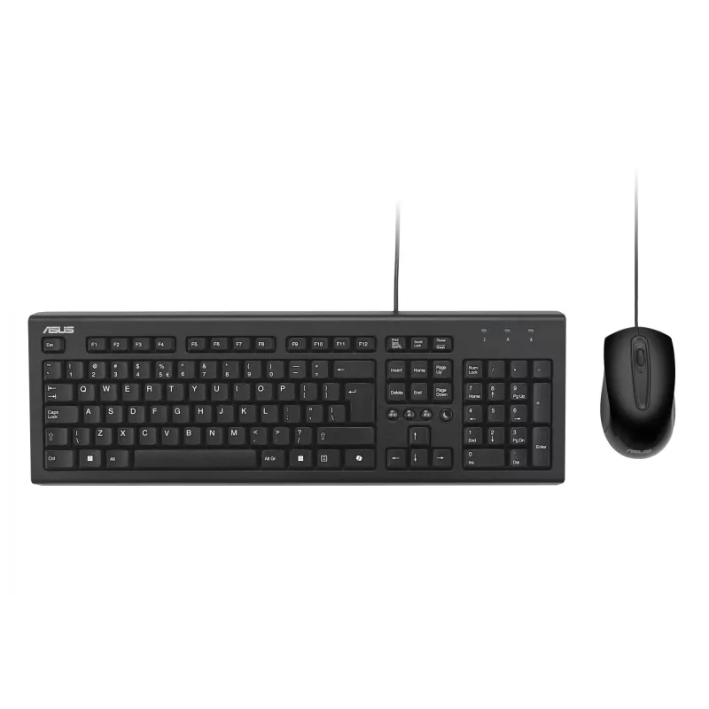 ASUS U2000 +hiir/BK/UI klaviatuur, hiir kaasas, universaalne, USB, must