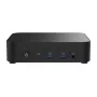 Mini PC barebone ASUS NUC 14 Essential RNUC14MNK1500002 Must — Intel N150, 4 tuuma, DDR5 SO‑DIMM, M.2 kuni 2 TB, Wi‑Fi 6E, 2.5GbE