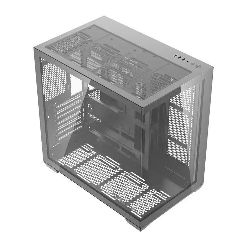 Arvutikorpus Darkflash C280 (must) — mid-tower ATX-ühilduv, ees võrkpaneel