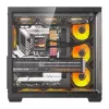 Arvutikorpus Darkflash C280 (must) 7 eelpaigaldatud ventilaatoriga
