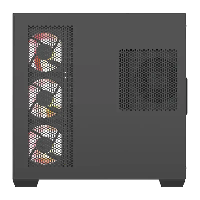 Arvutikorpus Darkflash C280 (must) 7 eelpaigaldatud ventilaatoriga