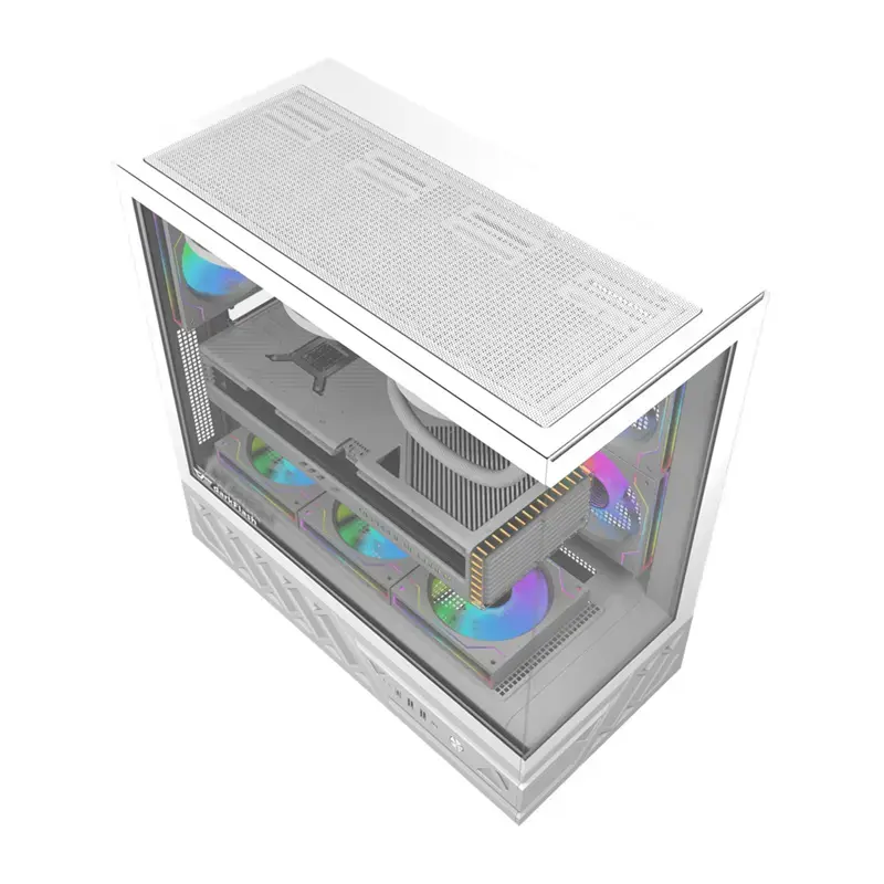 Arvutikorpus DarkFlash DS950 (valge) – mid-torn, ATX-ühilduv šassii