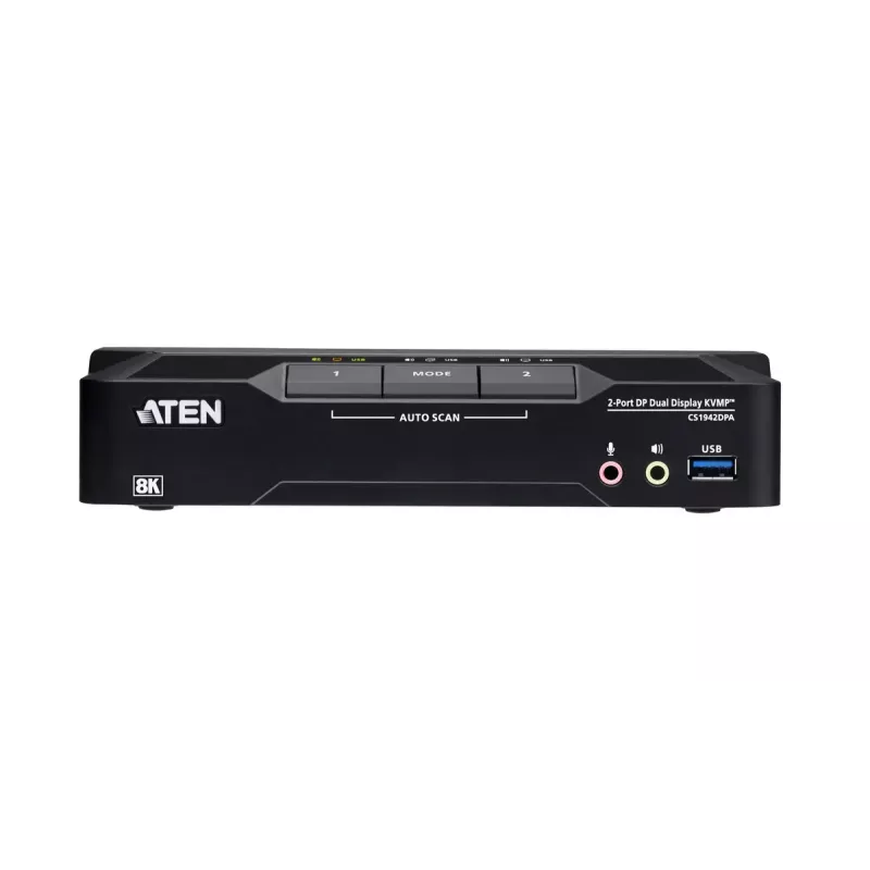 KVM-lüliti ATEN CS1942DPA 2-pordiline USB 3.0 kahe ekraaniga DisplayPort 8K 60Hz