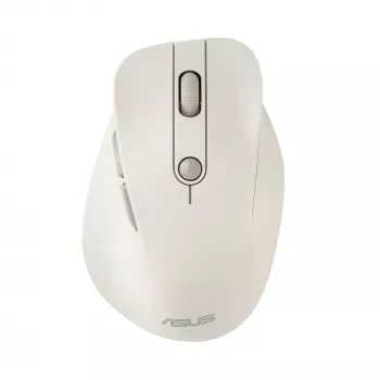 Juhtmevaba paremakäeline hiir ASUS MD105 MK-WH — RF + Bluetooth, 2400 DPI, ratas, aku, beež