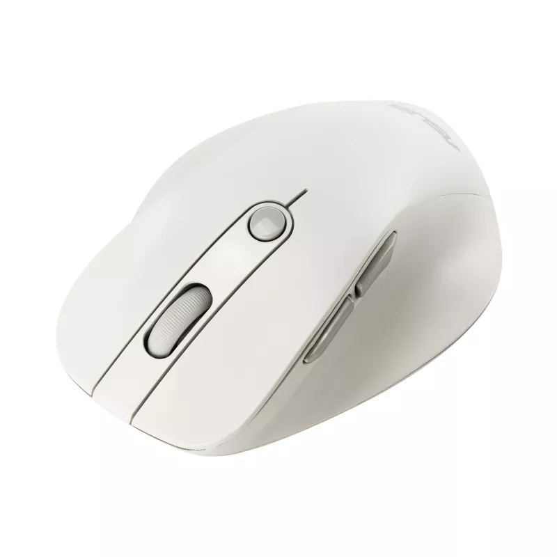 Juhtmevaba paremakäeline hiir ASUS MD105 MK-WH — RF + Bluetooth, 2400 DPI, ratas, aku, beež